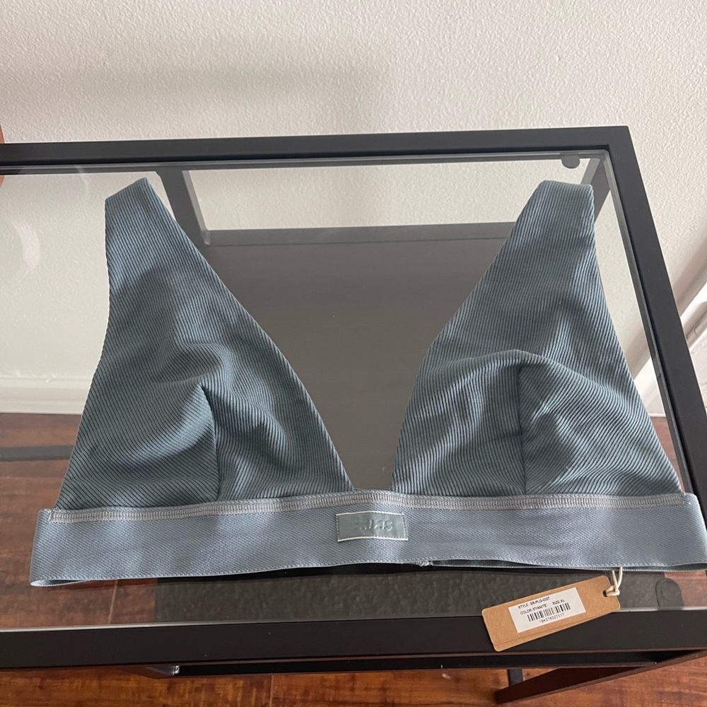 XL Skims cotton plunge bralette in Kyanite - brand new without tags